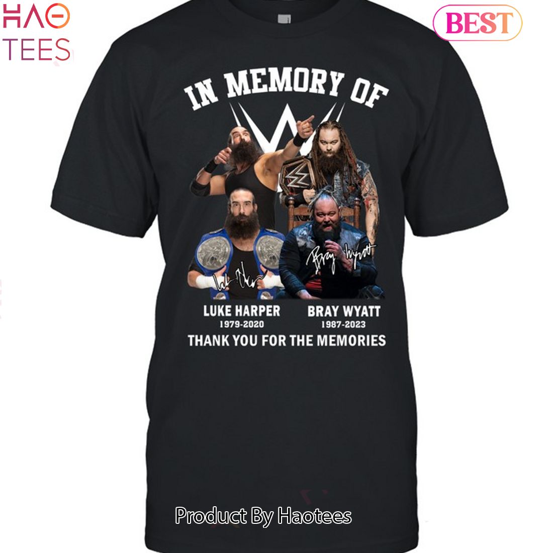 In Memory Of Bray Wyatt & Luke Harper Unisex T-Shirt