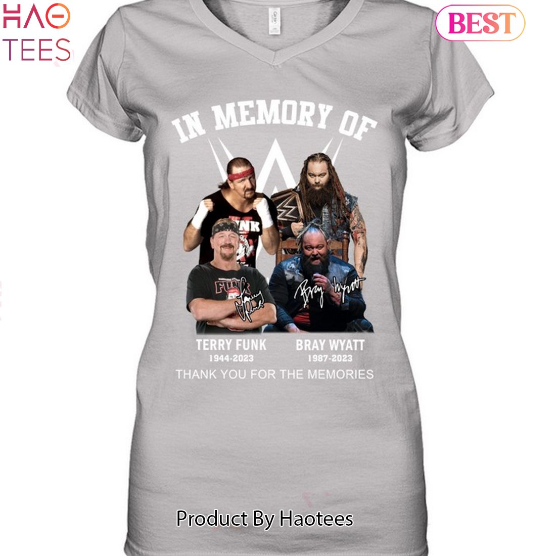 In Memory Of Bray Wyatt & Terry Funk Thank You For The Memories Unisex T-Shirt In Memory Of Bray Wyatt & Terry Funk Thank You For The Memories Unisex T-Shirt