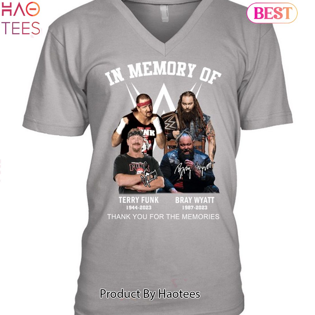 In Memory Of Bray Wyatt & Terry Funk Thank You For The Memories Unisex T-Shirt In Memory Of Bray Wyatt & Terry Funk Thank You For The Memories Unisex T-Shirt