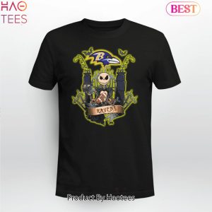 Jack Skellington Halloween Baltimore Ravens Fan Unisex T-Shirt