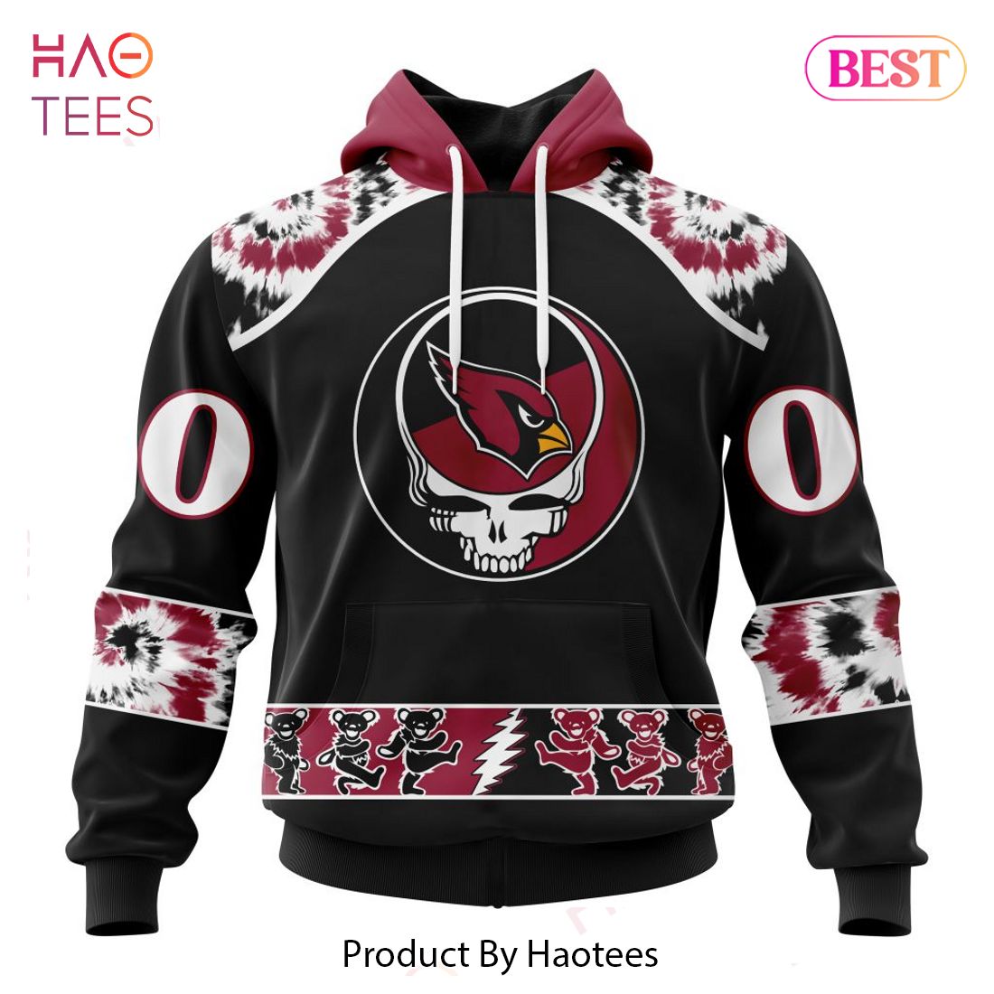 LIMITED Arizona Cardinals Special Grateful Dead Design Hoodie LIMITED Arizona Cardinals Special Grateful Dead Design Hoodie