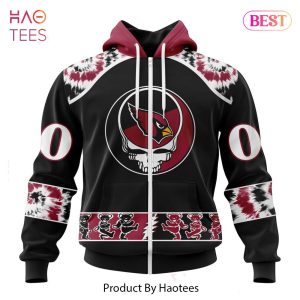 LIMITED Arizona Cardinals Special Grateful Dead Design Hoodie