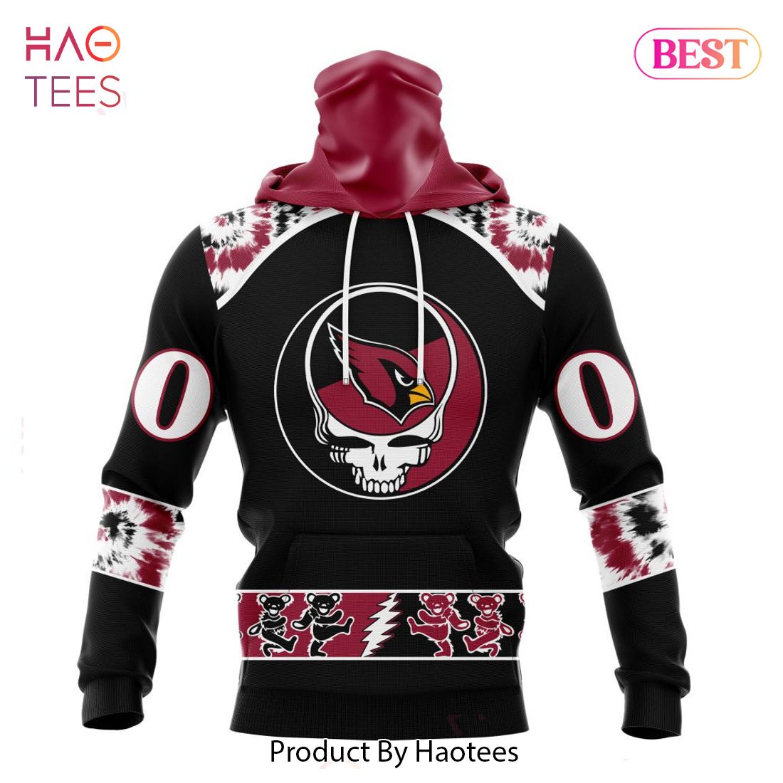 LIMITED Arizona Cardinals Special Grateful Dead Design Hoodie LIMITED Arizona Cardinals Special Grateful Dead Design Hoodie