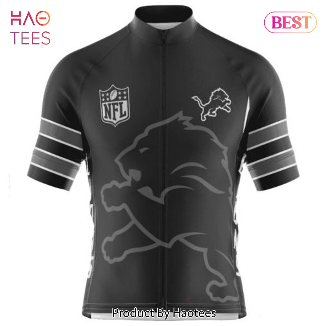 LIMITED Detroit Lions Mono Cycling Jersey Hoodie