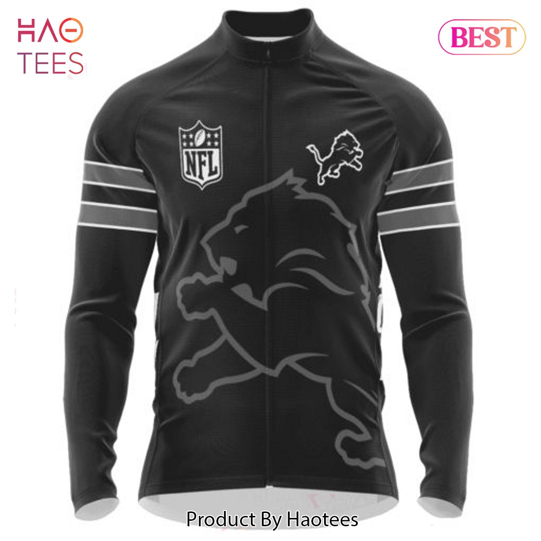 LIMITED Detroit Lions Mono Cycling Jersey Hoodie LIMITED Detroit Lions Mono Cycling Jersey Hoodie