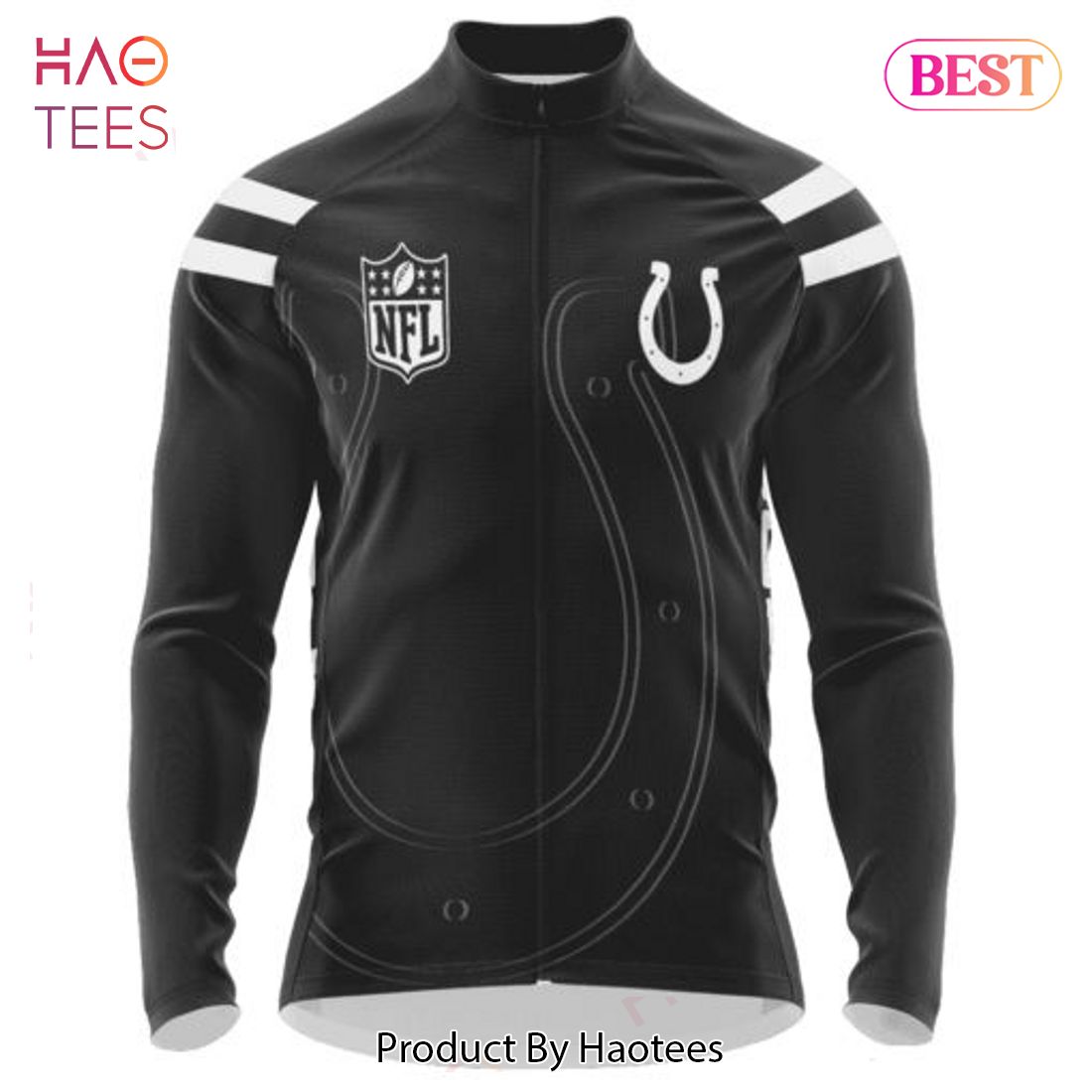 LIMITED Indianapolis Colts Mono Cycling Jersey Hoodie