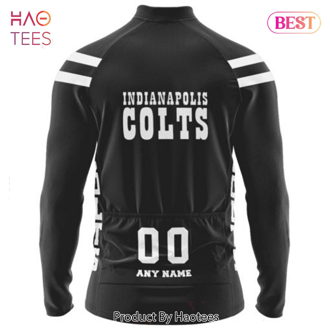 LIMITED Indianapolis Colts Mono Cycling Jersey Hoodie