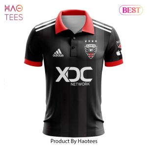 LIMITED MLS D.C. United 2023 Home Red & Black Custom Polo