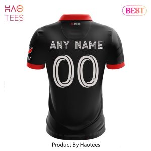 LIMITED MLS D.C. United 2023 Home Red & Black Custom Polo
