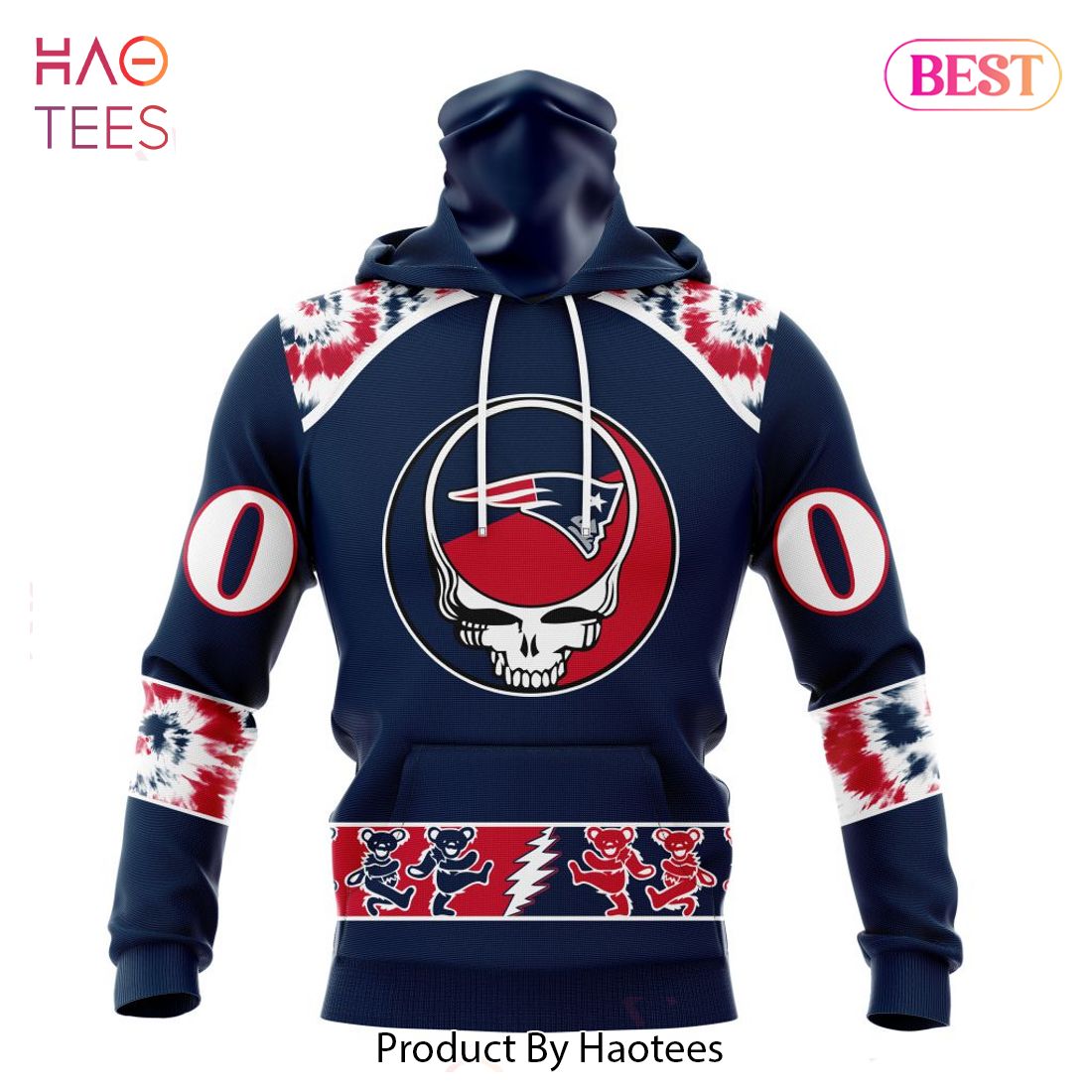 LIMITED New England Patriots Special Grateful Dead Design Hoodie LIMITED New England Patriots Special Grateful Dead Design Hoodie
