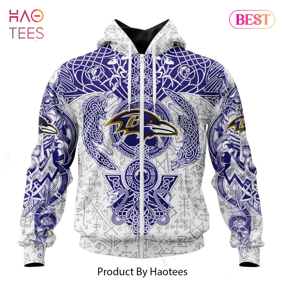 LIMITED NFL Baltimore Ravens _ Norse Viking Symbols Hoodie LIMITED NFL Baltimore Ravens _ Norse Viking Symbols Hoodie