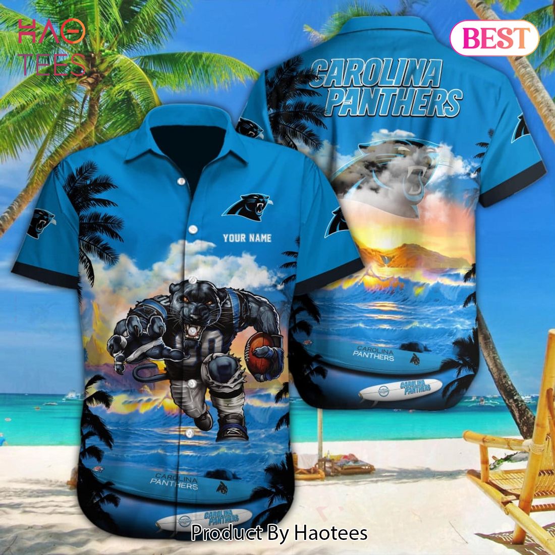 LIMITED NFL Carolina Panthers Special Hawaiian Design Button Shirt Hoodie
