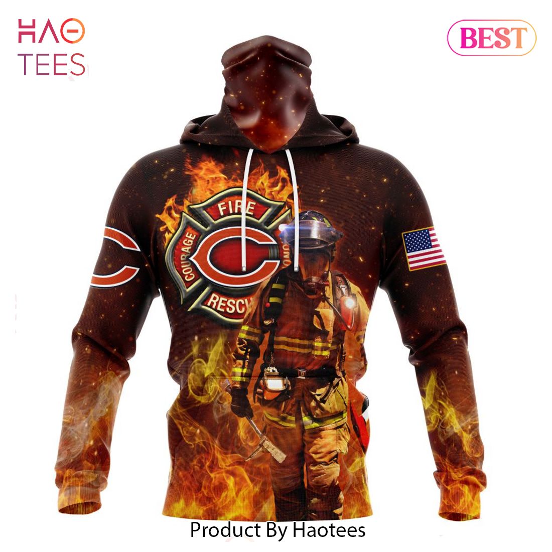 LIMITED NFL Chicago Bears Honor Firefighters - First Responders Hoodie LIMITED NFL Chicago Bears Honor Firefighters - First Responders Hoodie