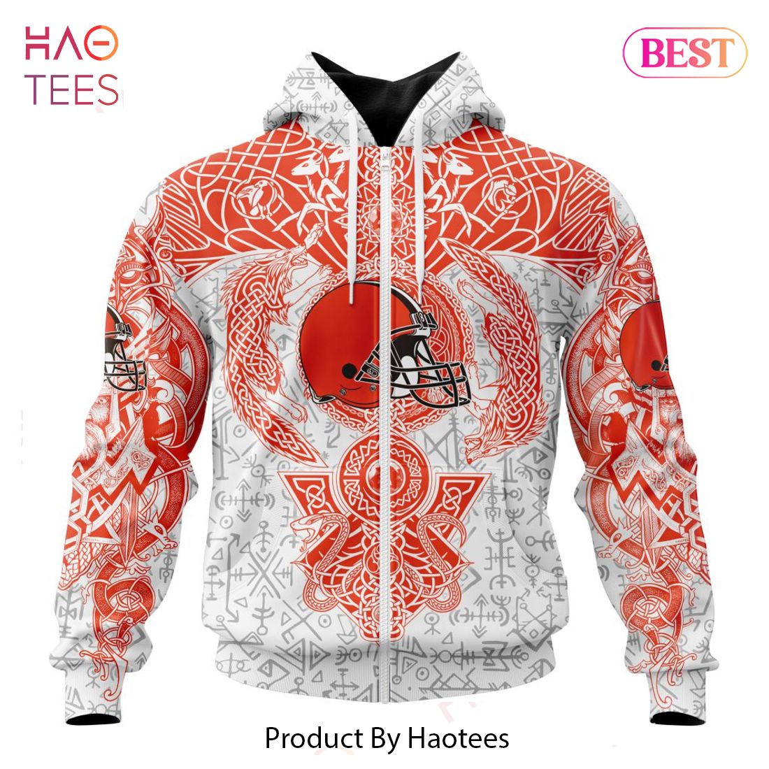 LIMITED NFL Cleveland Browns _ Norse Viking Symbols Hoodie LIMITED NFL Cleveland Browns _ Norse Viking Symbols Hoodie