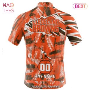 LIMITED NFL Cleveland Browns Special Mix Stripes Design Cycling Jersey Hoodie