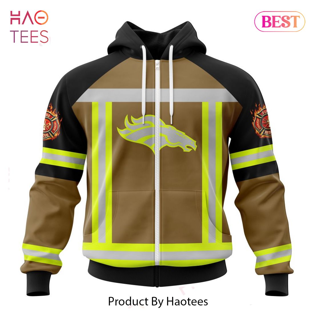 LIMITED NFL Denver Broncos Special Firefighter Uniform Design Hoodie LIMITED NFL Denver Broncos Special Firefighter Uniform Design Hoodie