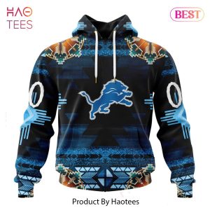 LIMITED NFL Detroit Lions Special Native Costume Design Hoodie
