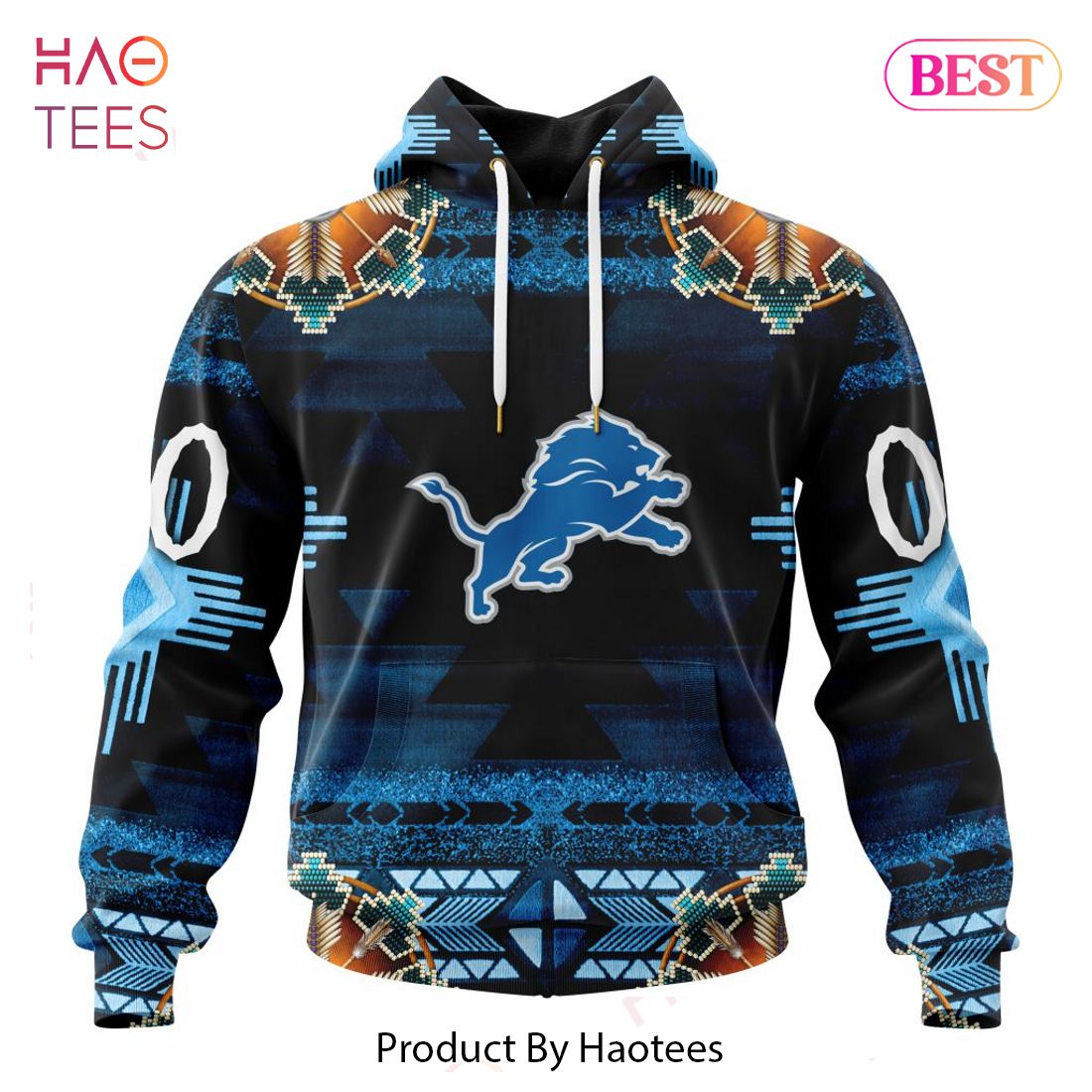LIMITED NFL Detroit Lions Special Native Costume Design Hoodie