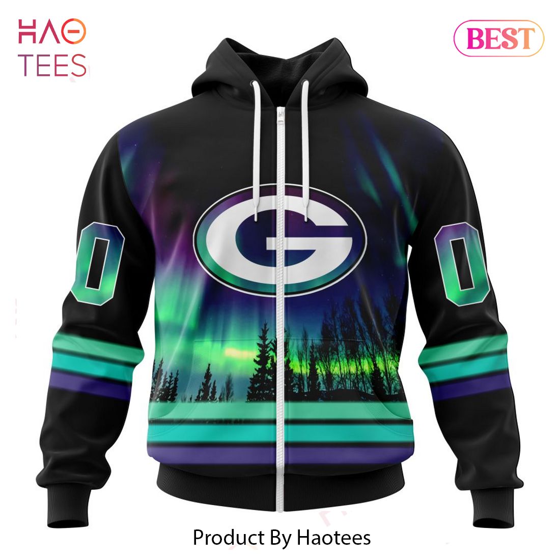 LIMITED NFL Green Bay Packers Special Design With Northern Lights Hoodie LIMITED NFL Green Bay Packers Special Design With Northern Lights Hoodie
