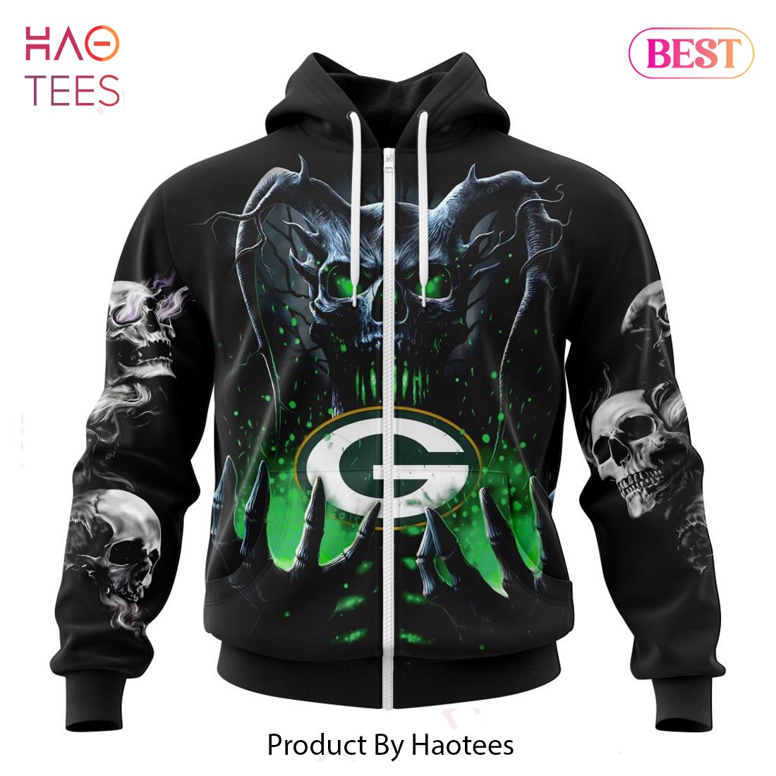 LIMITED NFL Green Bay Packers Special Skull Art Design Hoodie LIMITED NFL Green Bay Packers Special Skull Art Design Hoodie
