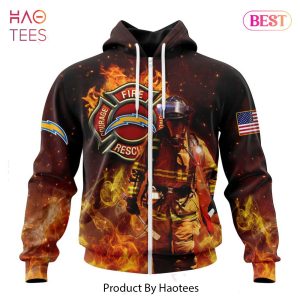 LIMITED NFL Los Angeles Chargers Honor Firefighters – First Responders Hoodie