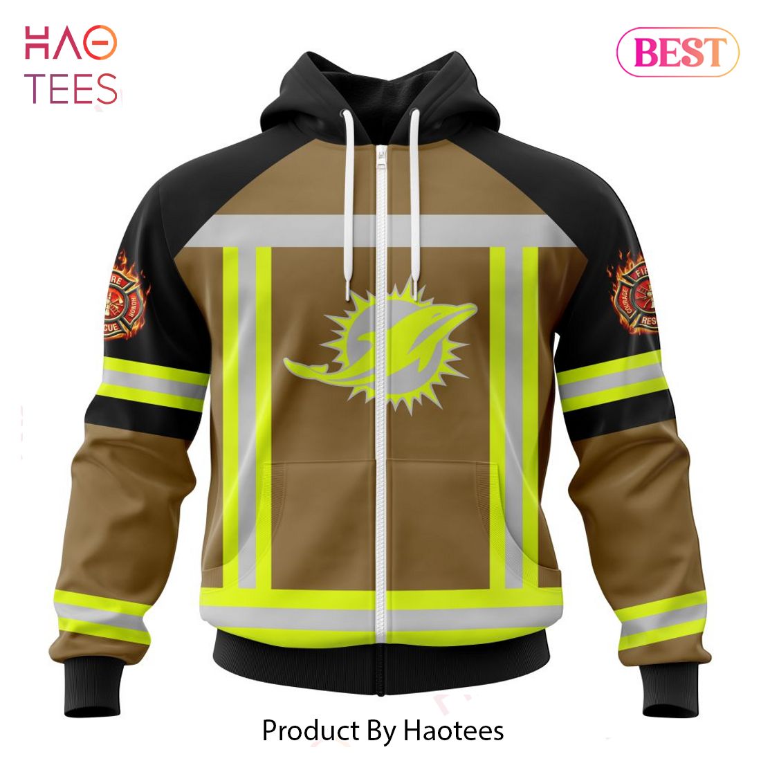 LIMITED NFL Miami Dolphins Special Firefighter Uniform Design Hoodie LIMITED NFL Miami Dolphins Special Firefighter Uniform Design Hoodie