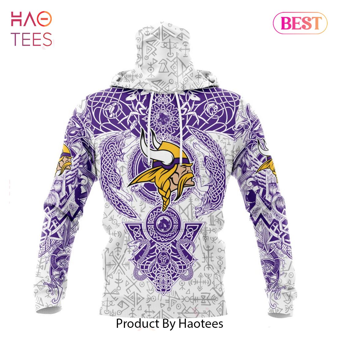 LIMITED NFL Minnesota Vikings _ Norse Viking Symbols Hoodie LIMITED NFL Minnesota Vikings _ Norse Viking Symbols Hoodie