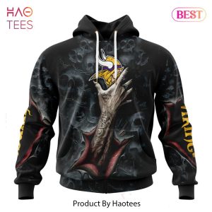 LIMITED NFL Minnesota Vikings Special Horror Skull Art Design Hoodie