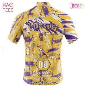 LIMITED NFL Minnesota Vikings Special Mix Stripes Design Cycling Jersey Hoodie