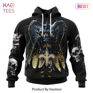 LIMITED NFL New Orleans Saints Special Skull Art Design Hoodie