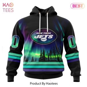 LIMITED NFL New York Jets Special Design With Northern Lights Hoodie