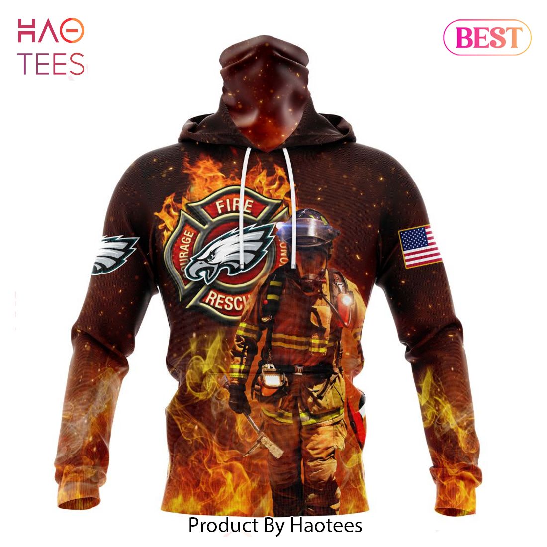 LIMITED NFL Philadelphia Eagles Honor Firefighters - First Responders Hoodie LIMITED NFL Philadelphia Eagles Honor Firefighters - First Responders Hoodie