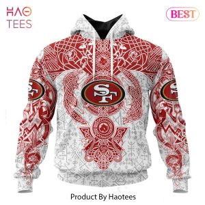LIMITED NFL San Francisco 49ers _ Norse Viking Symbols Hoodie