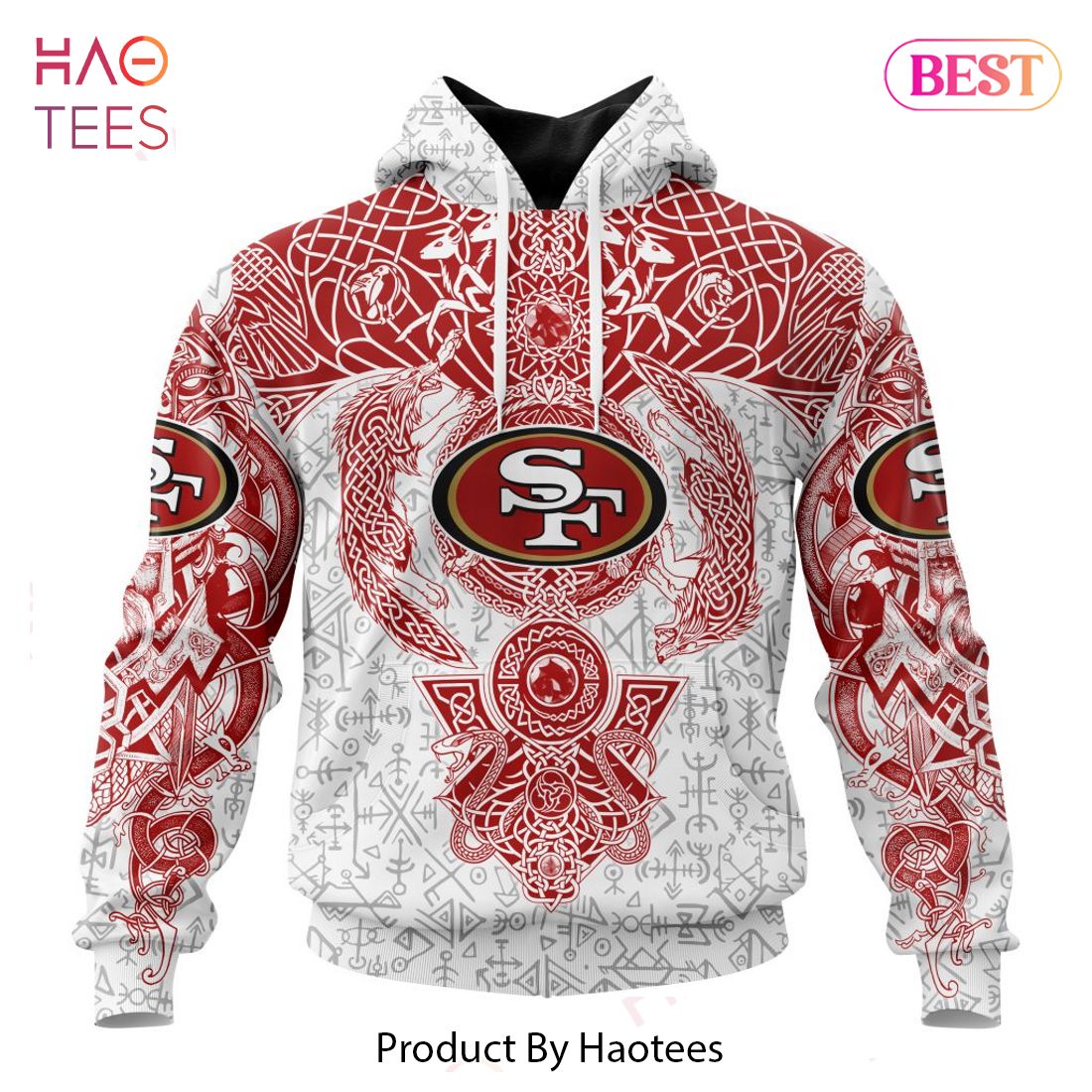 LIMITED NFL San Francisco 49ers _ Norse Viking Symbols Hoodie LIMITED NFL San Francisco 49ers _ Norse Viking Symbols Hoodie