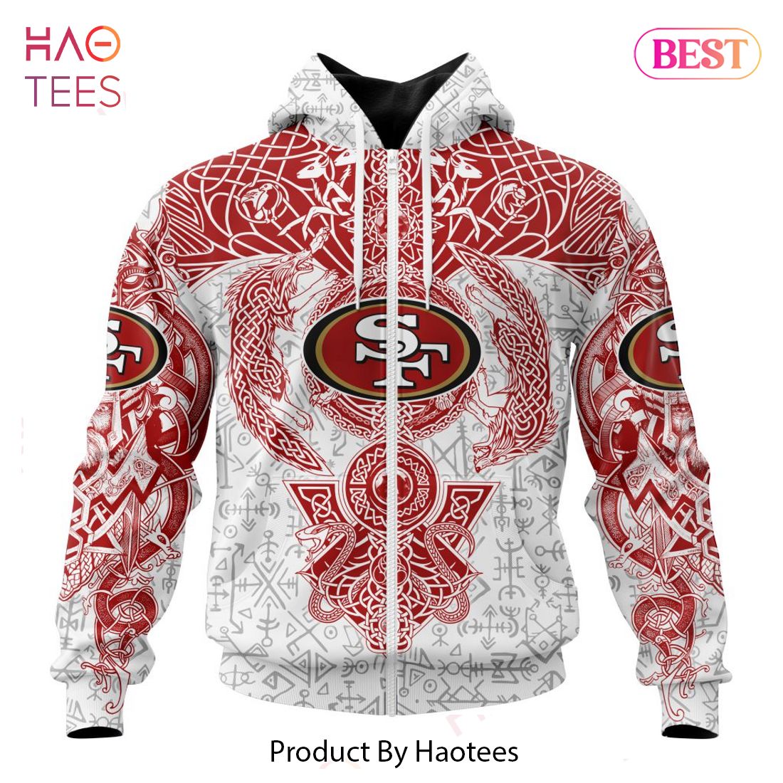 LIMITED NFL San Francisco 49ers _ Norse Viking Symbols Hoodie LIMITED NFL San Francisco 49ers _ Norse Viking Symbols Hoodie