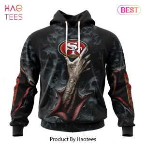 LIMITED NFL San Francisco 49ers Special Horror Skull Art Design Hoodie