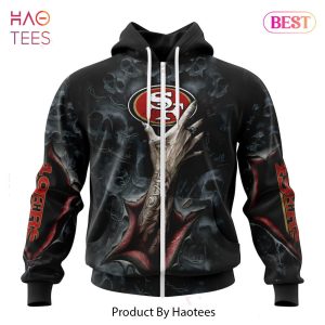 LIMITED NFL San Francisco 49ers Special Horror Skull Art Design Hoodie