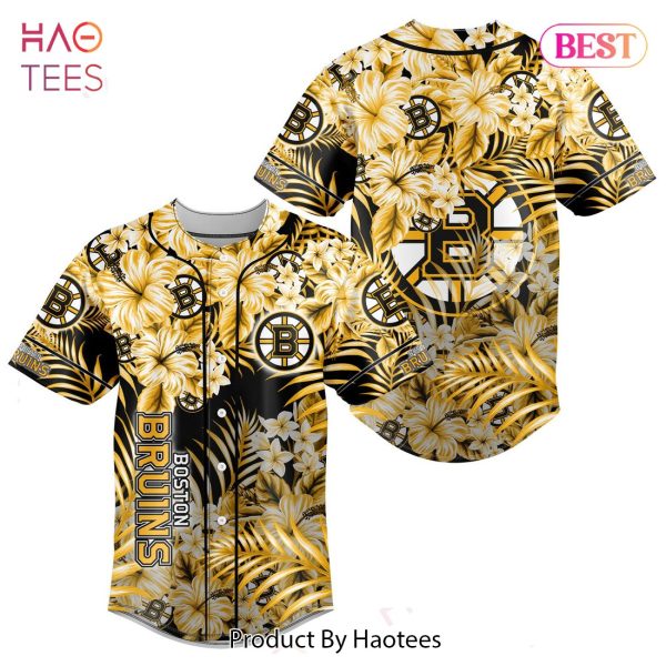 LIMITED NHL Boston Bruins Special Hawaiian Design Baseball Jersey Jeysey