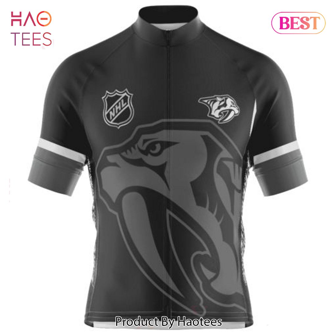 LIMITED NHL Nashville Predators Mono Cycling Jersey Jeysey