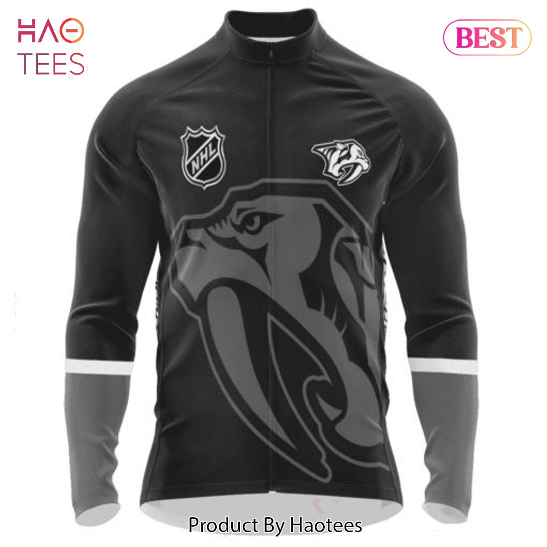 LIMITED NHL Nashville Predators Mono Cycling Jersey Jeysey LIMITED NHL Nashville Predators Mono Cycling Jersey Jeysey