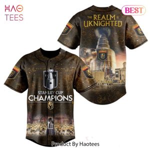 LIMITED Vegas Golden Knights The REALM Is UKNIGHTED Baseball Jersey Jeysey