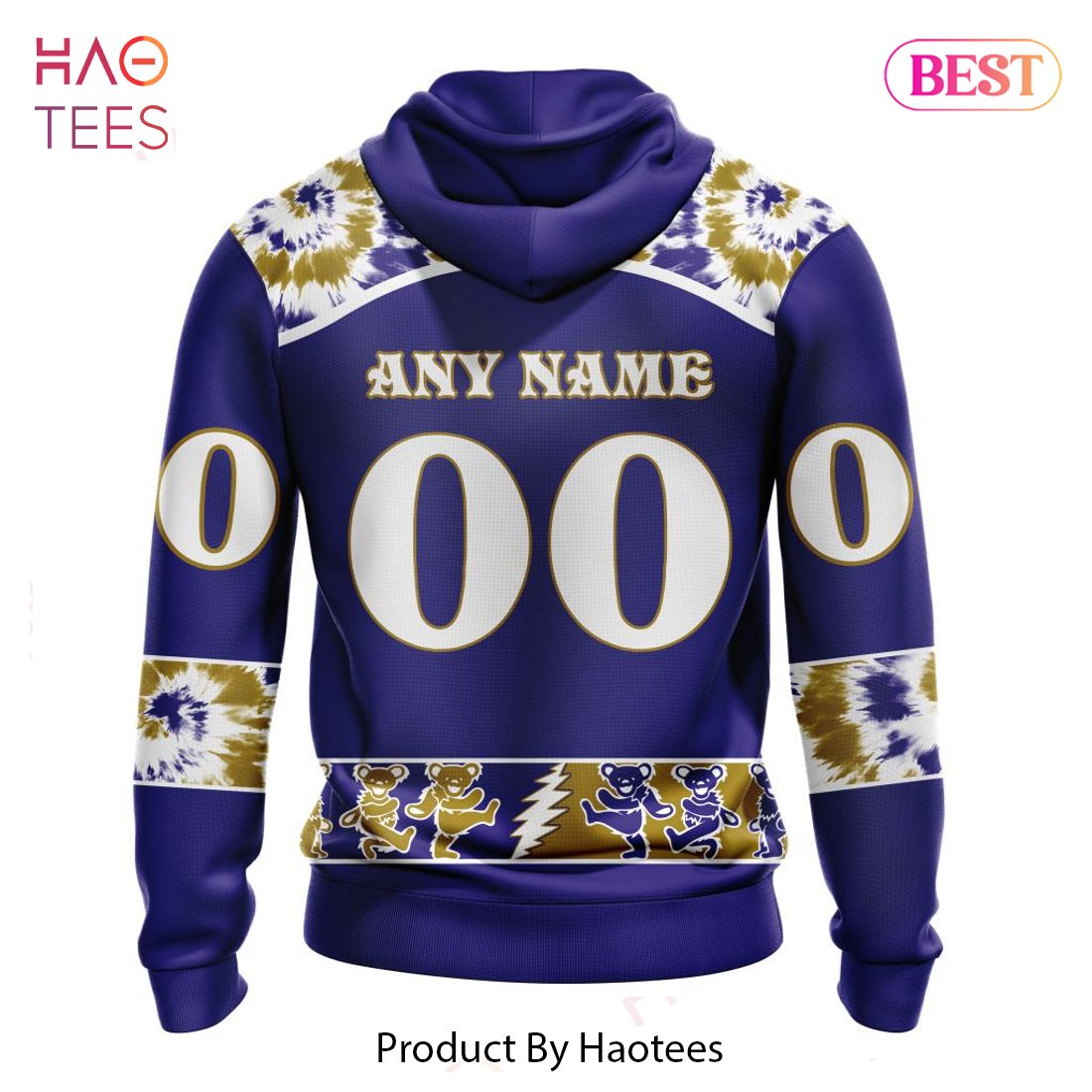 LUXURY Baltimore Ravens Special Grateful Dead Design Hoodie LUXURY Baltimore Ravens Special Grateful Dead Design Hoodie