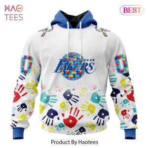 LUXURY NBA Los Angeles Lakers Special Autism Awareness Design ST2303 Hoodie