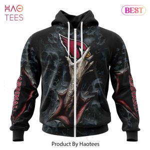 LUXURY NFL Arizona Cardinals Special Horror Skull Art Design Hoodie