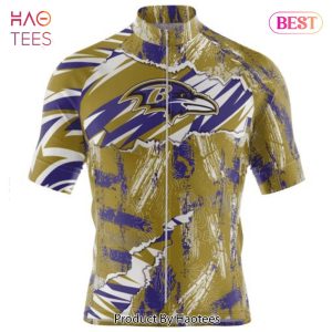LUXURY NFL Baltimore Ravens Special Mix Stripes Design Cycling Jersey Hoodie