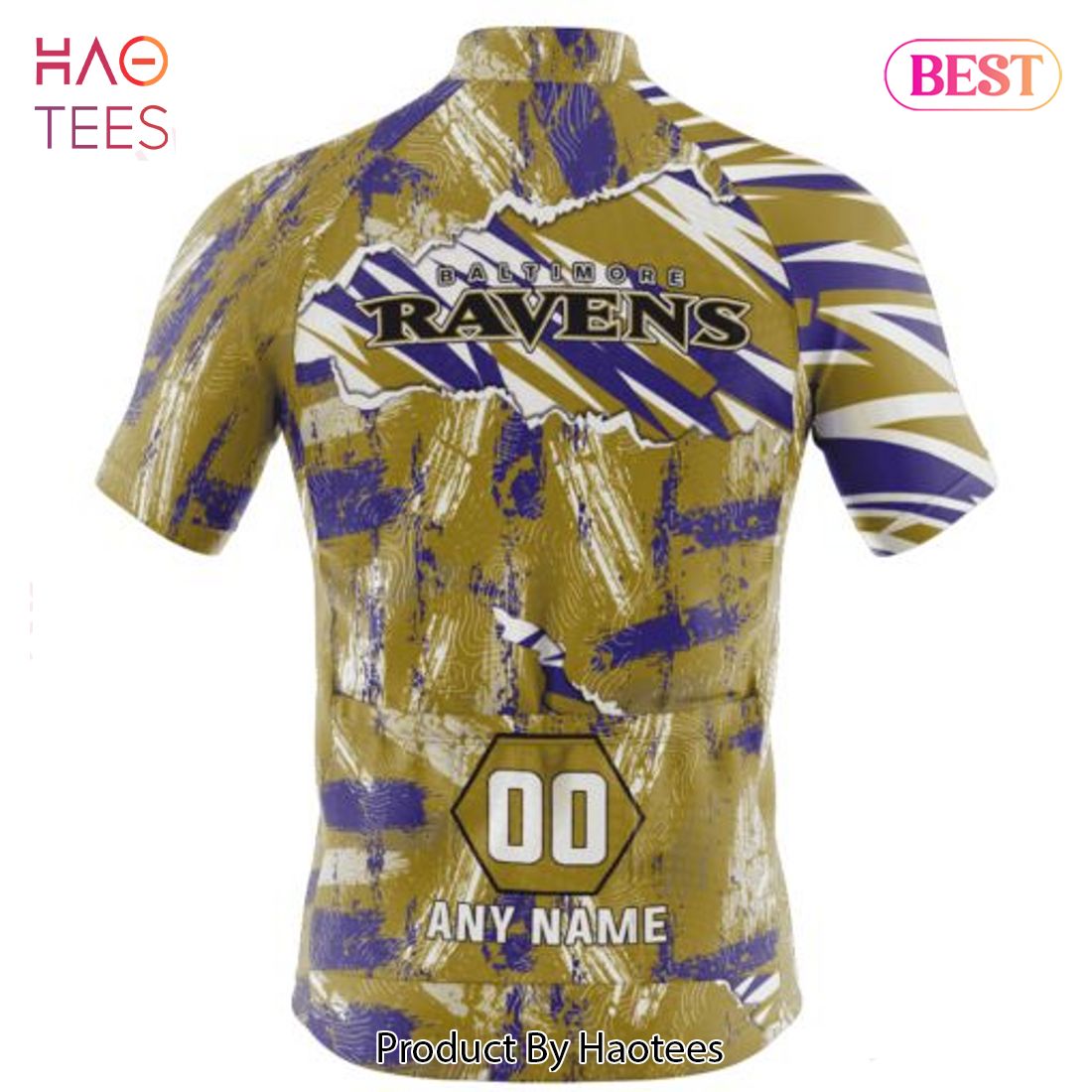 LUXURY NFL Baltimore Ravens Special Mix Stripes Design Cycling Jersey Hoodie