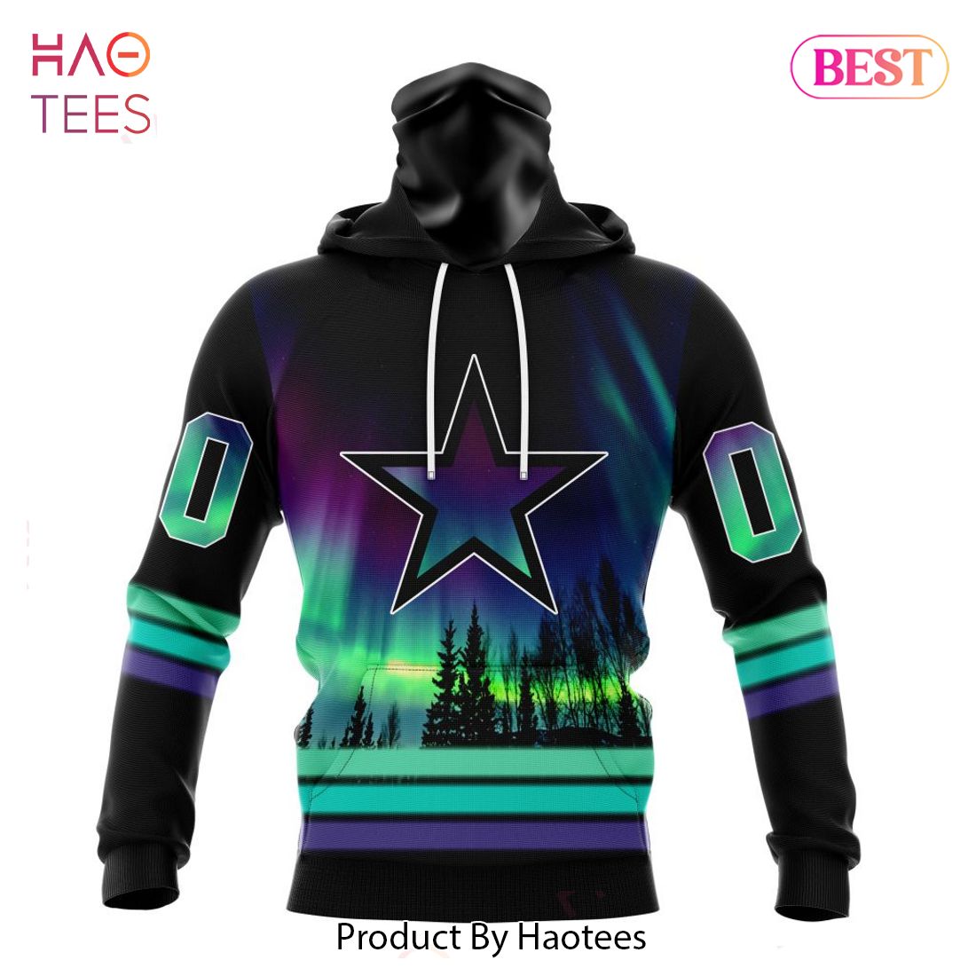 LUXURY NFL Dallas Cowboys Special Design With Northern Lights Hoodie LUXURY NFL Dallas Cowboys Special Design With Northern Lights Hoodie