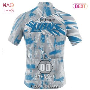 LUXURY NFL Detroit Lions Special Mix Stripes Design Cycling Jersey Hoodie
