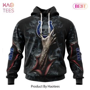 LUXURY NFL Indianapolis Colts Special Horror Skull Art Design Hoodie