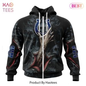 LUXURY NFL Indianapolis Colts Special Horror Skull Art Design Hoodie